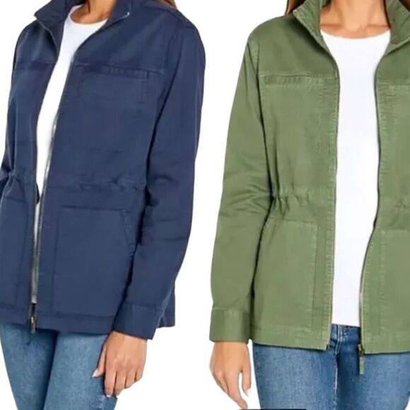 NWT GAP Women's Full Zip Adjustable Drawcord Waist Utility Field Jacket Size S - Picture 5 of 15